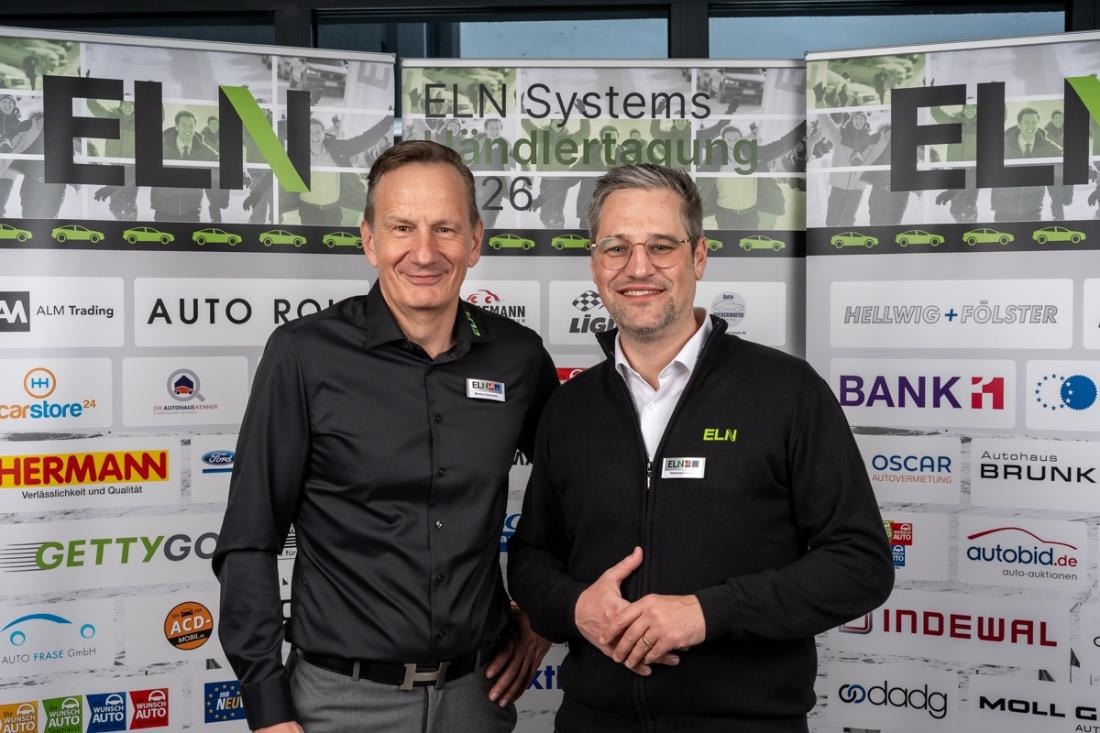 Markus Hamacher und Sebastian Fischer auf der ELN-Händlertagung 2026